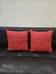 2 red 2 orange pillows photo 2
