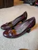 Nine West Burgundy Heels size 7.5 photo 3