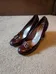 Nine West Burgundy Heels size 7.5 photo 1