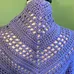 Handmade crochet shall BLUE photo 4