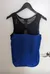 Express Blue & Black Sleeveless Top - Women's Size Medium photo 3