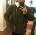 S to M - Moss Green Sherpa Moto Jacket photo 2