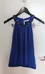 Ricki's Blue Embellished Halter Top - Women's Size Small photo 1