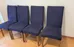 Set of 4 Navy Blue Dining Chairs photo 4