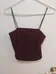 Burgundy crop top photo 1