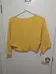 Yellow longsleeve buttoned crop top photo 4