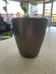 Small golden brown ceramic planter  photo 1