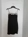 Black rhinestone strapless mini dress s photo 1