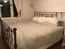 Antique style metal king bed frame & box spring photo 2