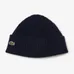 Lacoste Kids Navy Blue Rib Knit Wool Logo Beanie Size 2/5Y photo 1