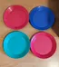Set of 4 Colourful Plastic Plates photo 1