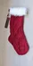 Red Knit Christmas Stocking photo 1