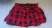 Red and Black Women's Skirt - Size Medium photo 1