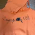 Orange Tupac Hoodie, ‘Sometimes Eyes Cry’, Unisex Medium, GUC photo 1