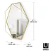 Umbra Prisma Gold wall mirror  photo 3