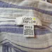 Lord & Taylor 100% Linen Striped Purple Blue Button Down Shirt photo 5