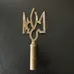 UKRANIAN SYMBOL FINIAL  BRASS photo 1
