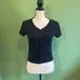 Old Navy teen 14/16 ribbed shirtsleeve cropped top  photo 2