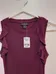🆕️BNWT LE CHATEAU purple sleeveless top with ruffles photo 2