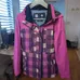Pink/Purple Plaid Ski Jacket (Powder Room) XS photo 1