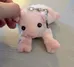 Pink Plush Pig Keychain photo 2