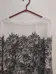 White longsleeve with black floral photo 2