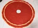 Red Christmas Tree Skirt with Faux Fur Trim photo 1