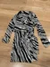 ZEBRA PRINT DRESS WRAP AROUND STYLE SIZE LARGE photo 1