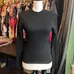 Giving black ribbed turtle neck top size M photo 1