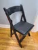 Wooden Chairs - Foldable Black Chairs (9 available) photo 3