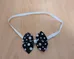 Polka Dot Dog Bow Tie - Black & White photo 1