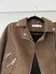 Zara Brown Suede Jacket photo 2
