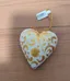Brand New with Tags Hand-painted Wooden Heart Ornament photo 1