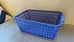 Blue Plastic Storage Basket  photo 1