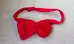 Red Plush Bow Tie photo 1