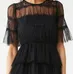 Forever 21 Chiffon Lace Ruffled Mini Shirtdress photo 2
