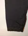 Black Leggings with Lace Trim - Women's Medium photo 2