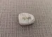 White Howlite Stone with 'Peace' inscription photo 1