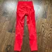 Red Lululemon Leggings size 2 photo 3