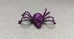 Purple Glitter Spider Decoration photo 1