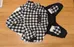 Paws Road Dog Coat - Black & White Plaid  photo 1