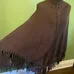 BROWN CABLEKNIT PONCHO-ONE SIZE photo 5