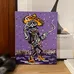Día de los Muertos Style painted canvas photo 1