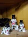 Ceramic dog trio with top hats photo 1