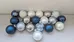 Christmas Ornaments - Blue, Silver, White (19 Total) photo 3