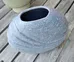 Vintage  80's Art Deco Speckled Grey Ceramic Vase photo 4