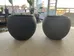 Small  grey ceramic planters  photo 1