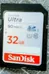 SD card SanDisk ultra 32GB photo 1