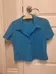 Vintage Blue Button Up Blouse photo 1