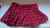 Aerie Plaid Red and Black Skirt  photo 1